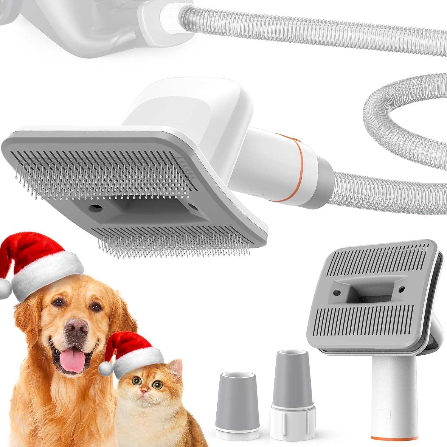 Afloia Dog Brush Vacuum Attachment, Cat Brush, Pet Brush Innovative Pet Grooming Kit, 1.5M Hoses Diameter Universal Adapter Compatible with Most round Vacuum Cleaners like Bissell, Eureka Etc image number 3