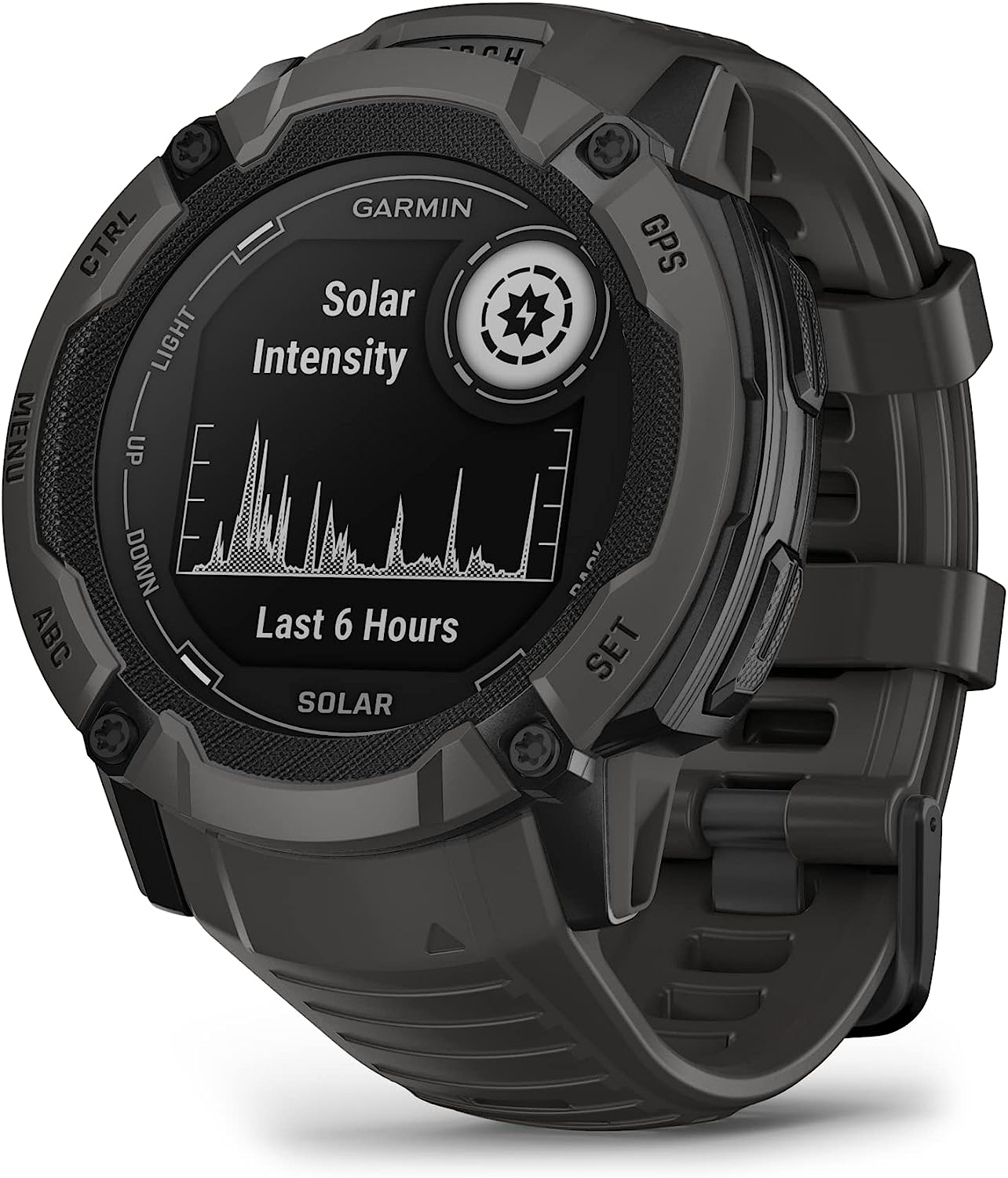 Garmin Instinct 2X Solar, Rugged GPS Smartwatch, Built-In Flashlight, Solar Charging Capability, Multi-Band GNSS, Graphite image number 3