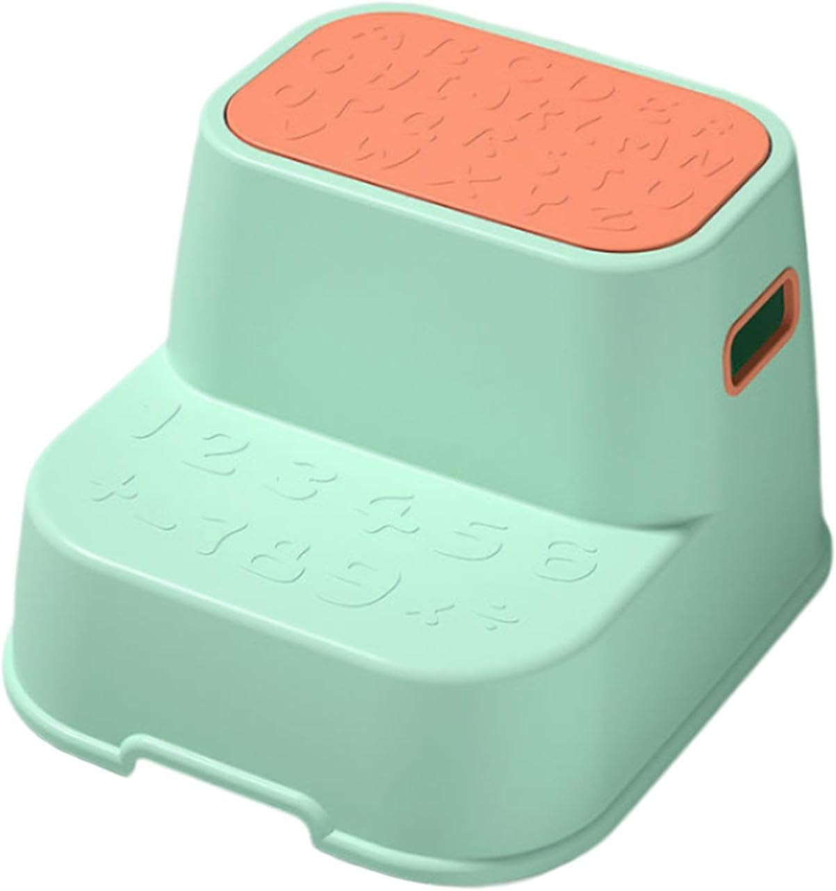 Amagogo Step Stool, Double up Toddlers Step Stool, Two Step Stool, Toilet Stool, for Cabinets, Green