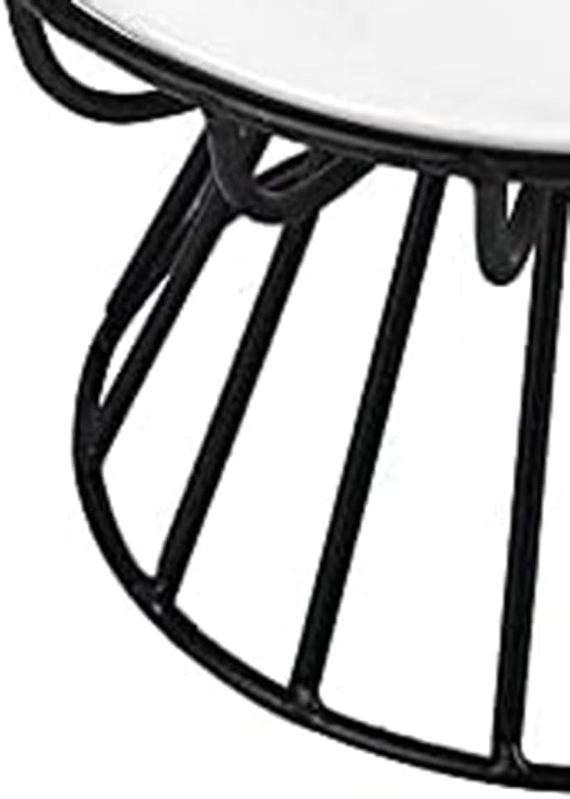 VENEKA Cat-Bowls, Elevated Cat-Bowl, Raised Ceramic Cat-Dish with Metal Stand,Pet Water or Food Feeding Station,Dishwasher Safe Easy to Use 16 X 16 X 10Cm image number 1