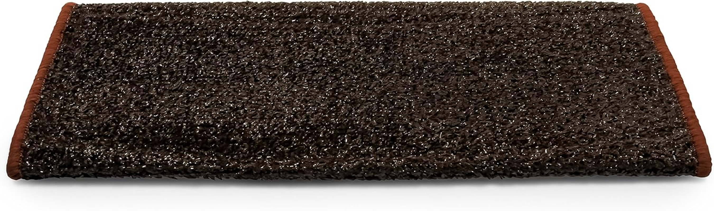 Camco 42947 RV Step Rug ( Premium Radius Wrap around Step Rug, Turf Material (22" Wide) - Black)