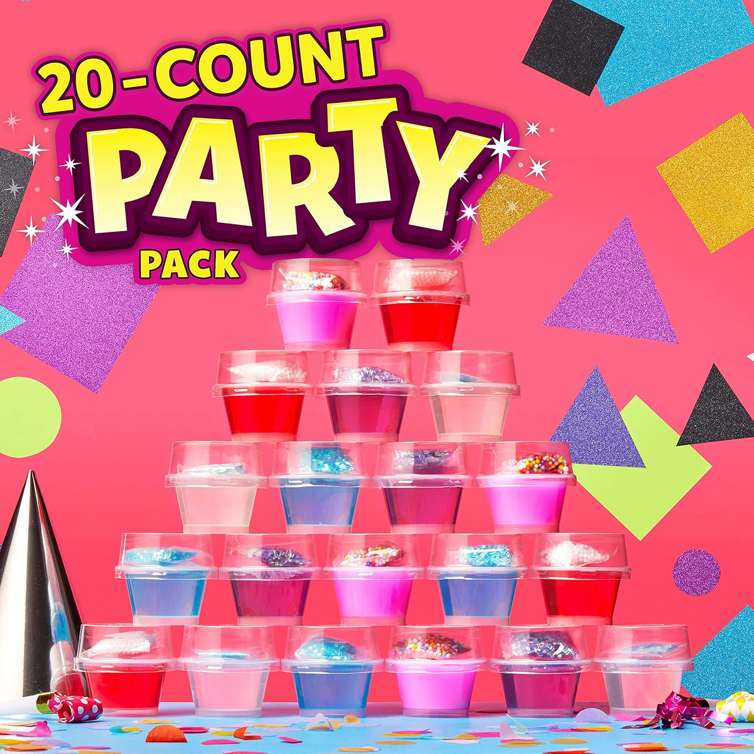 Elmer&rsquo;S GUE Premade Slime, Slime Kit, Includes Fun, Unique Add-Ins, Party Pack, 20 Count - 20/Pkg image number 2