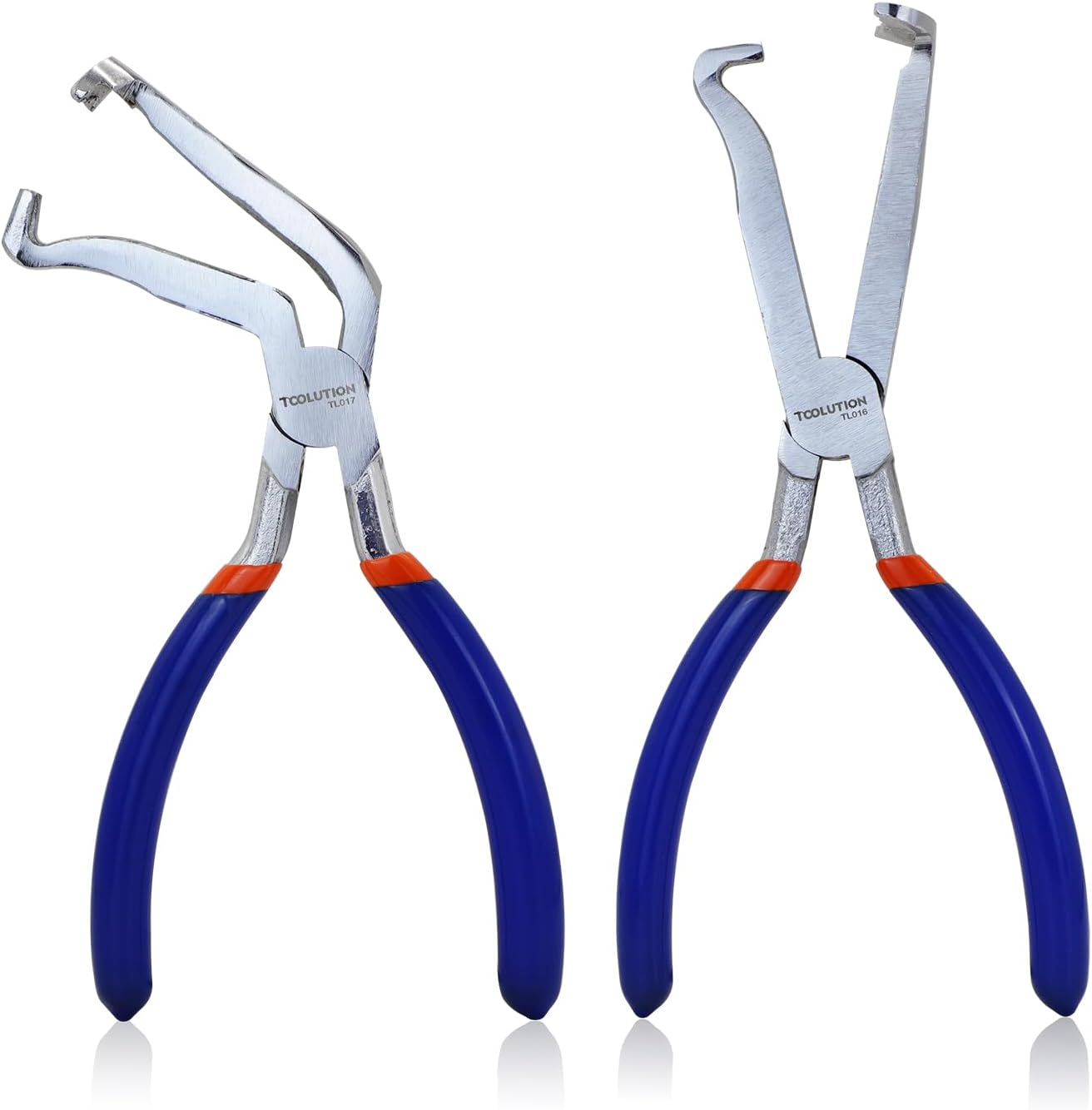 8 Inch Electrical Disconnect Pliers 2Pcs, Automotive Connector Pliers Set for Push Tab Style Plugs, Electrical Connector Removal Tool for Cars, Fuel Lines, Sensors - 4Pcs-Sprengringzangen Set image number 5