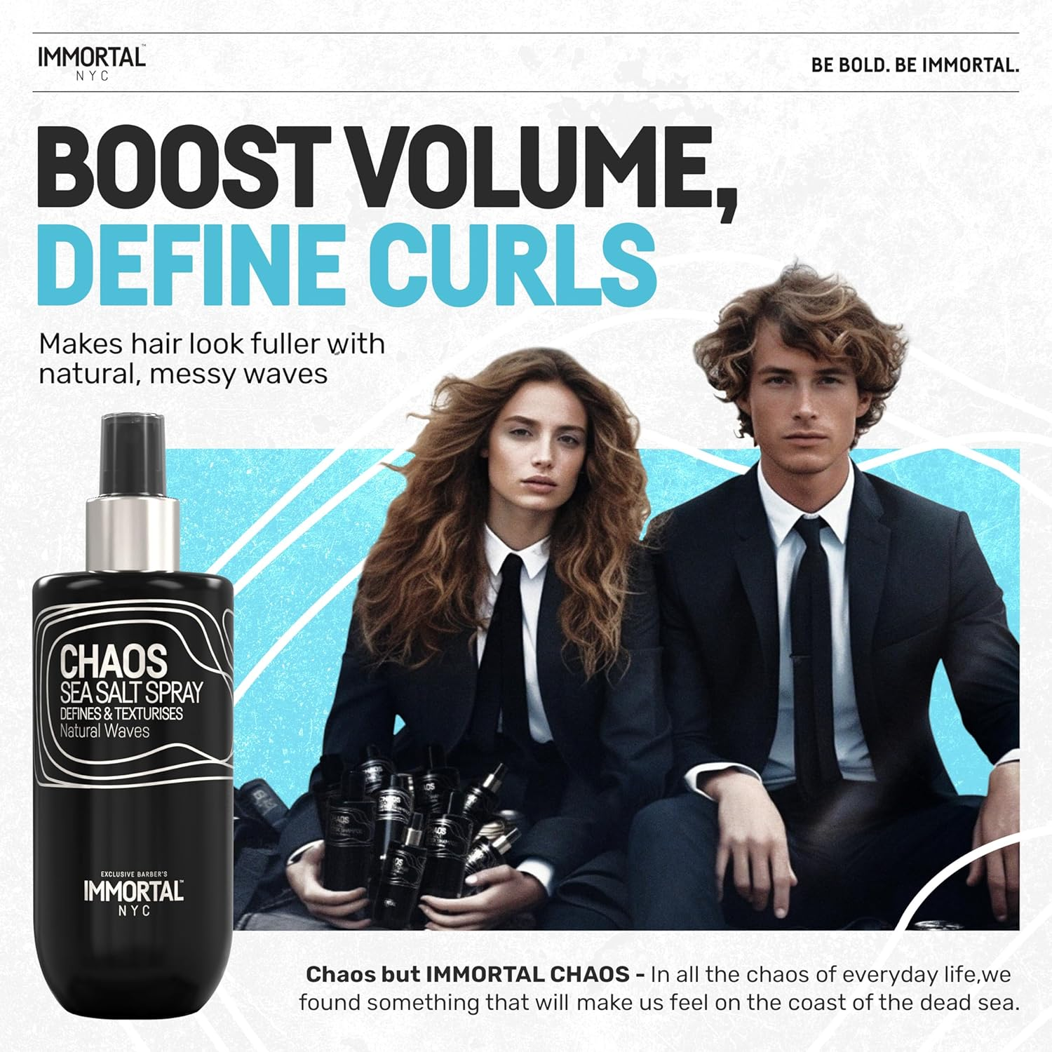 Immortal NYC Chaos Sea Salt Spray 250Ml image number 2