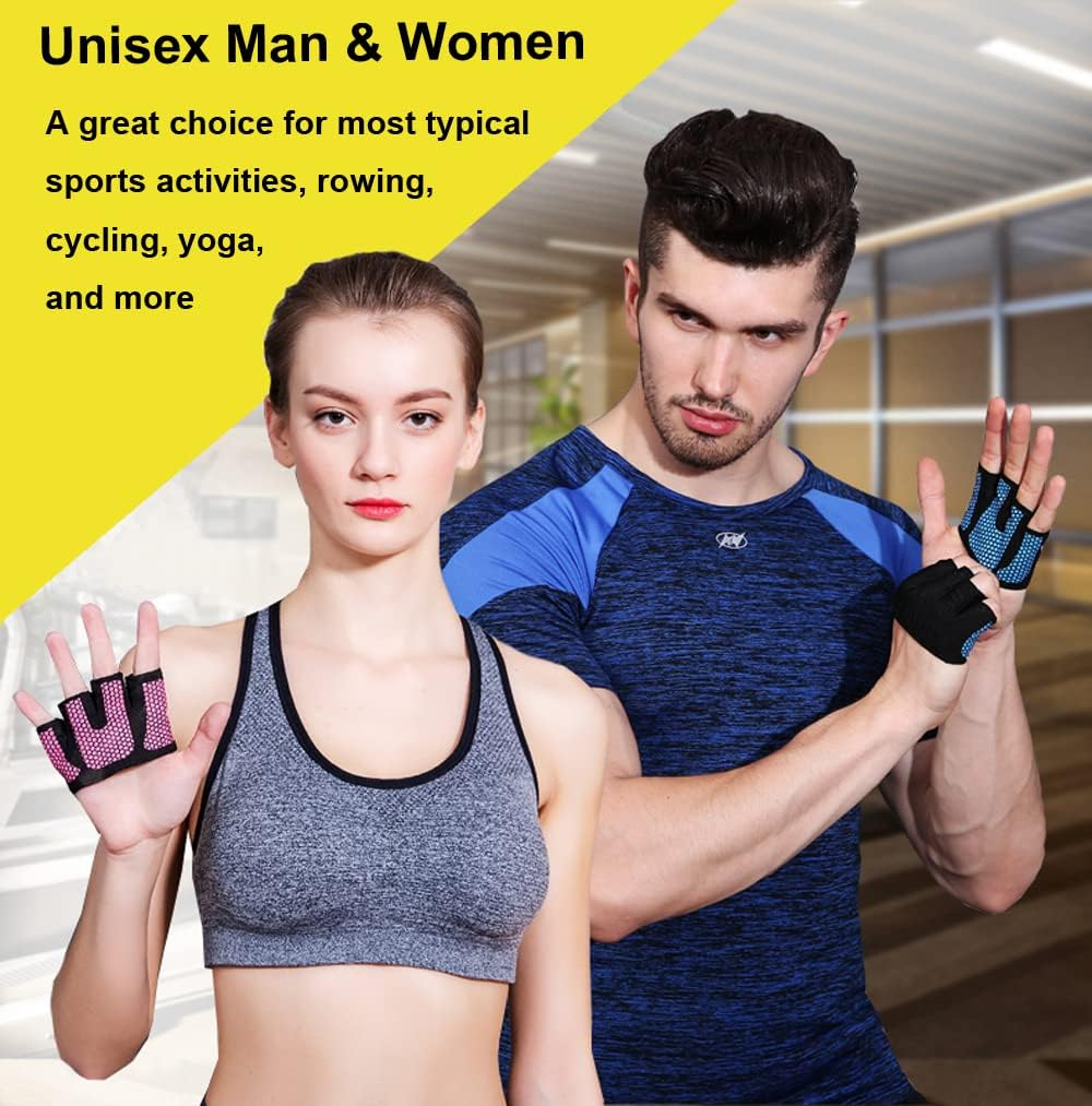 SUJAYU Workout Gloves for Women Men, Barehand Gloves for Weight Lifting, Weight Grips for Women Gym Gloves for Women Weight Lifting image number 1
