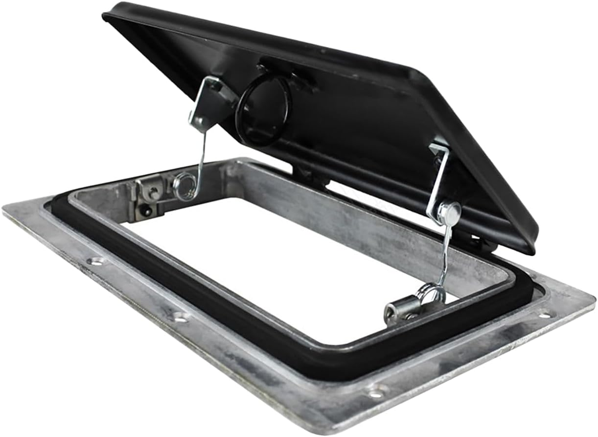 Pop up Roof Air Vent Black 237X146Mm Horse Float Trailer Caravan Rv Canopy 2-Pack Bundle