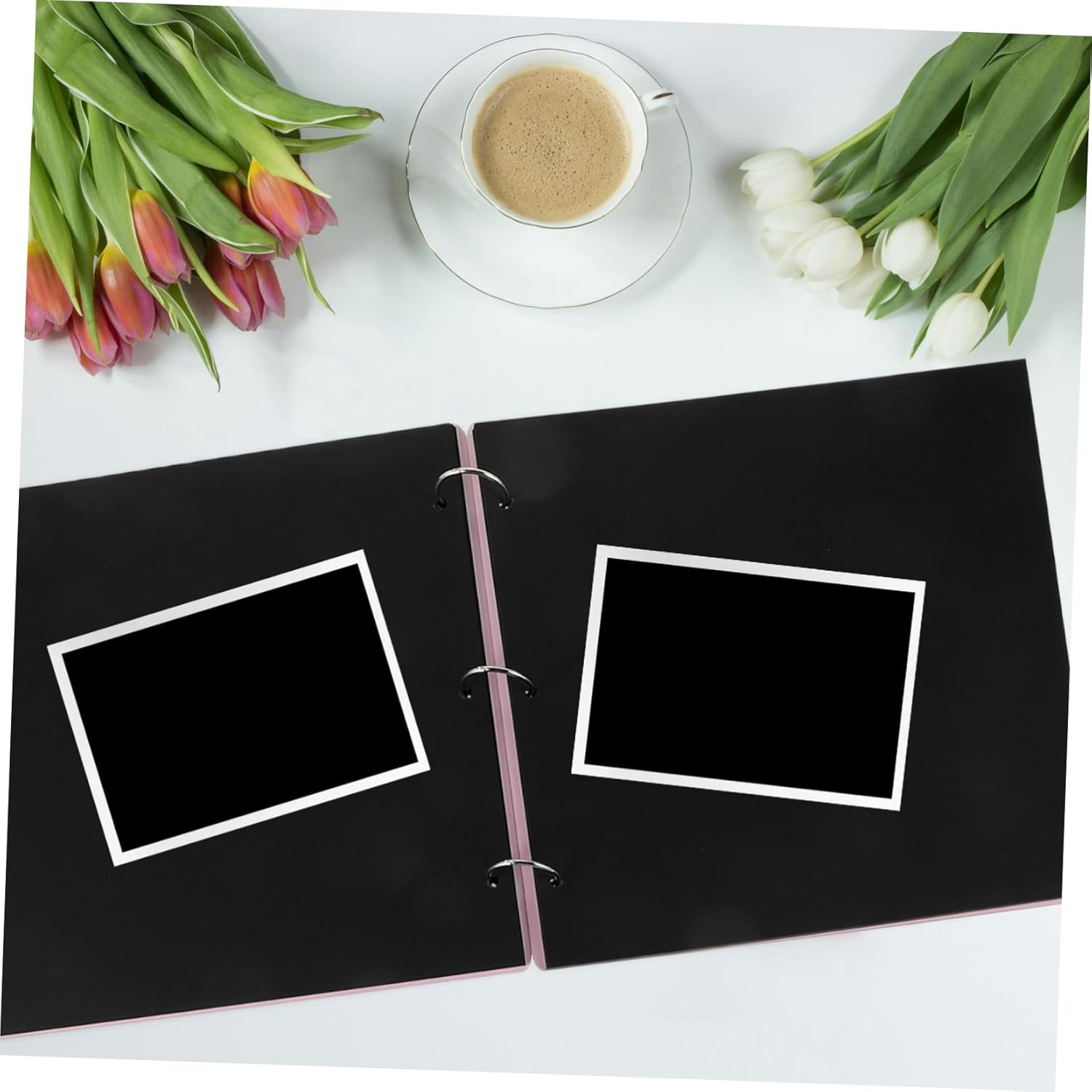 IMIKEYA Diy Picture Album Handmade Scrapbook Wooden Cover for School Family Memories image number 2