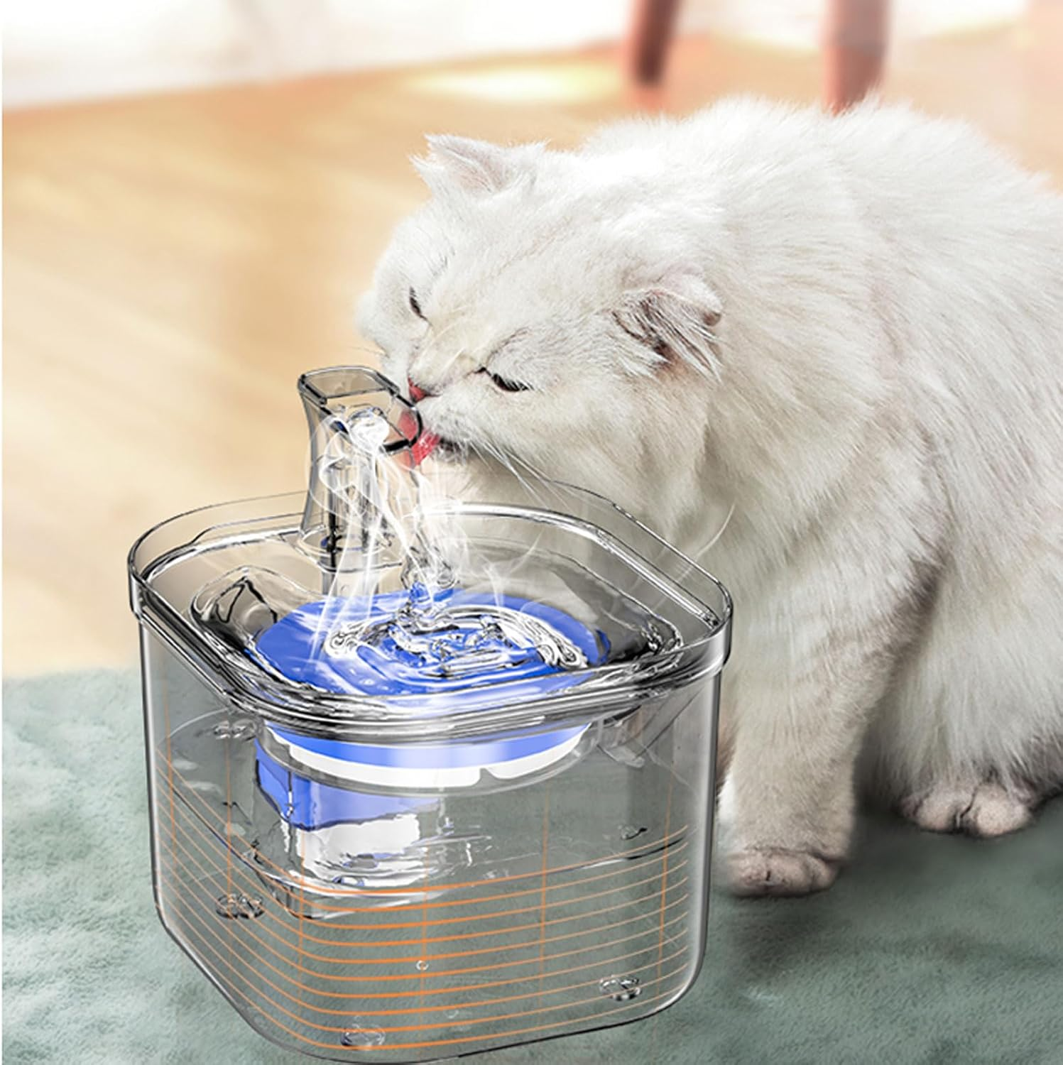 Dog Water Bowl Automatic Pet Water Dispenser Smart Pet Water Fountain Pet Fountain Iltration System Detachable for Dog Pet Fountain for Cats, Dogs Pet Bowl image number 5