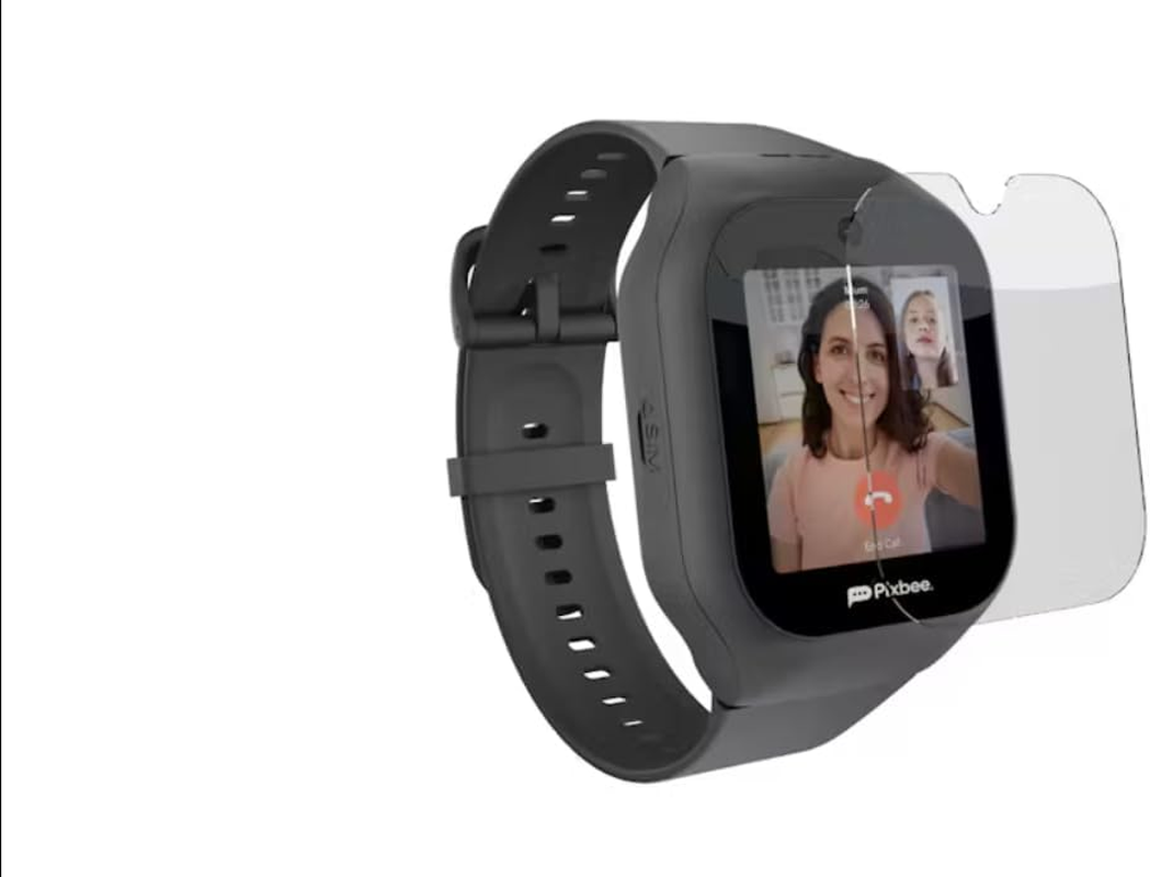 Pixbee Kids Smart Watch Screen Protector - 7H Tempered Glass Guard with 3-Layer Protection - 2 Pack DIY Installation Kit - Compatible with 4G Video Smartwatch image number 3