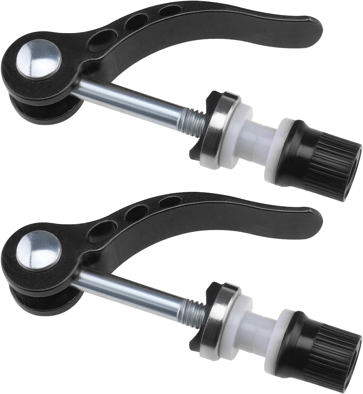 Create Idea 2Pcs M6 65Mm Bike Quick Release Seatpost Clamp Bicycle Seat Bolt Tube Lengthen Lock Nut Saddle for Road Bike Mountain Bike