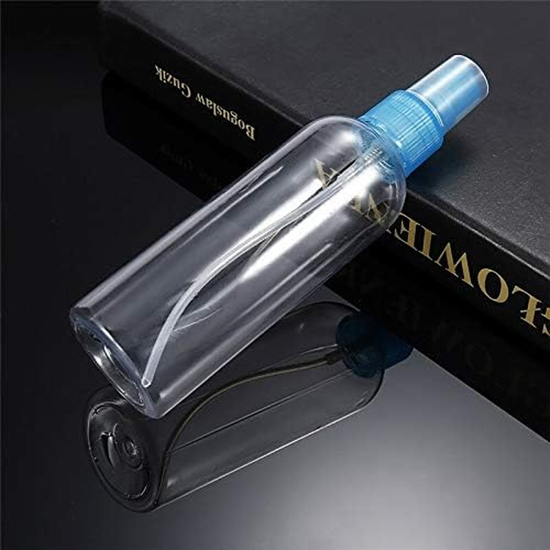 100Ml Fine Mist Plastic PET Spray Bottle Travel Cosmetic Bottles Makeup Liquid Alcohol Container Refillable Perfume Atomizer, (Color : Blue)