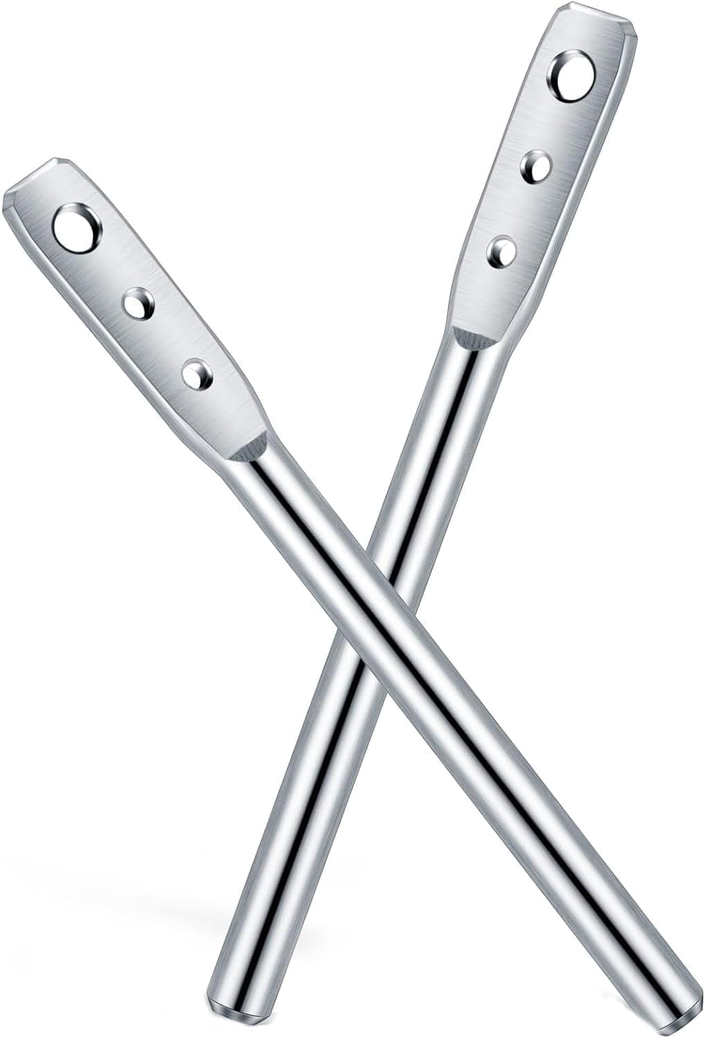 Liyquint 2 Pack Wire Twister Tool, 3 Hole Multi-Functional High-Tensile Wire Bender & Twisting Tool for Fixing Fence Wire and Wire Clip, Durable Fencing Tool (Silver) image number 6