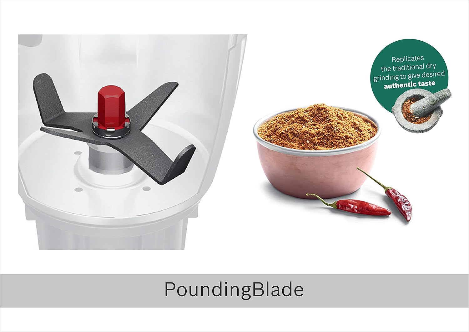 Bosch Truemixx Bold 600 Water Grinder Mixer with 3 Jars (Indian Plug) image number 4