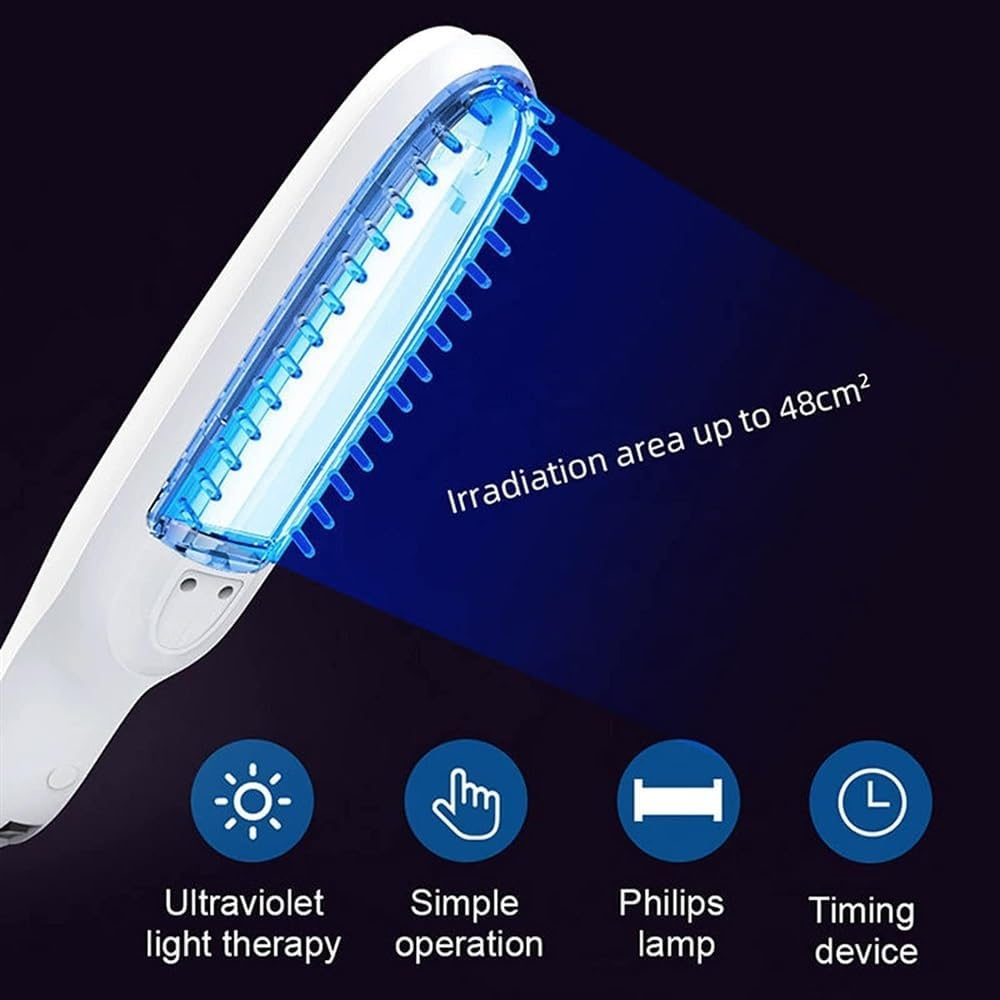Ultraviolet Phototherapy Lamp,Uvb Light Therapy Home UV Phototherapy LCD Display Intelligent Controller Home Use Uvb Therapy Lamp for Skin,Body & Scalp,Include Goggle image number 6