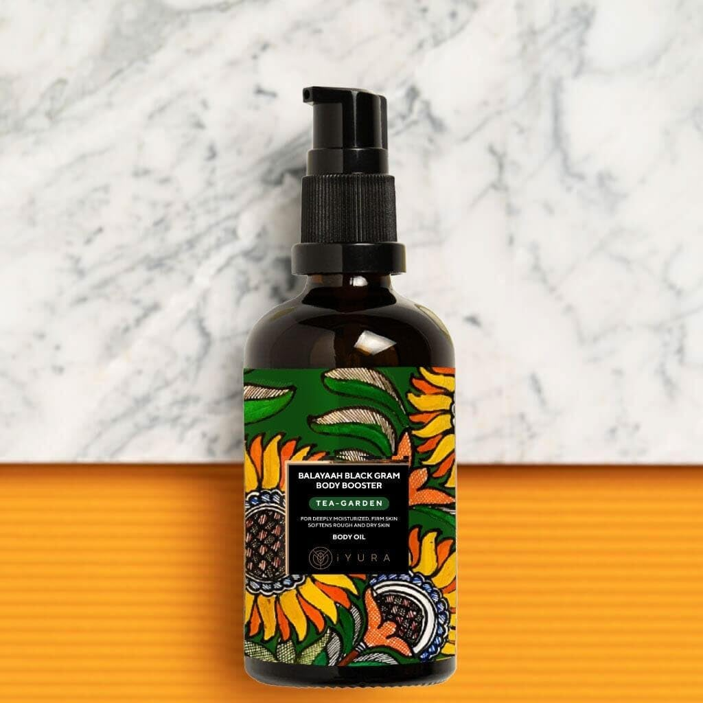 Balaayah Balaayah Black Gram Body Booster Oil - Tea-Garden Blend | Ayurvedic Massage & Moisturizing Body Oil | Luxurious, Fast-Absorbing & Non-Sticky | 3.38 Fl Oz image number 1