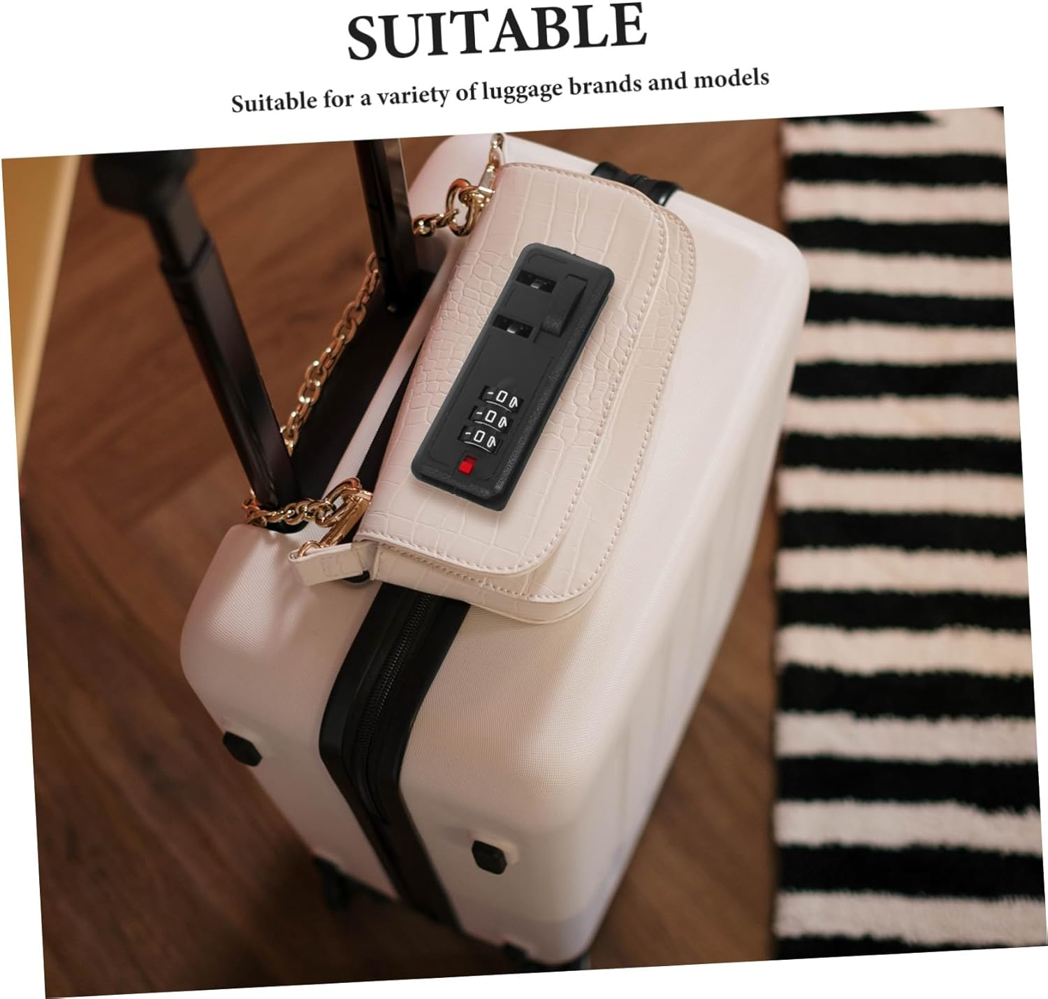Gatuida Luggage Compartment Lock Password for Suitcases Self-Setting Travel Lock for Suitcase Security for Travel Case and Box Protection image number 2