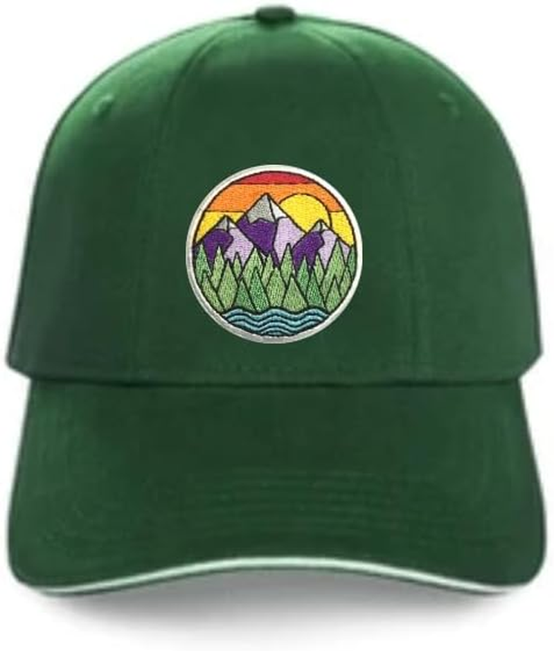 Patchclub Mountain and River Adventure Outdoor Patch, 2 Inches - Colorful Embroidered Cool Iron On/Sew on Patches - Blue, Green, White image number 2