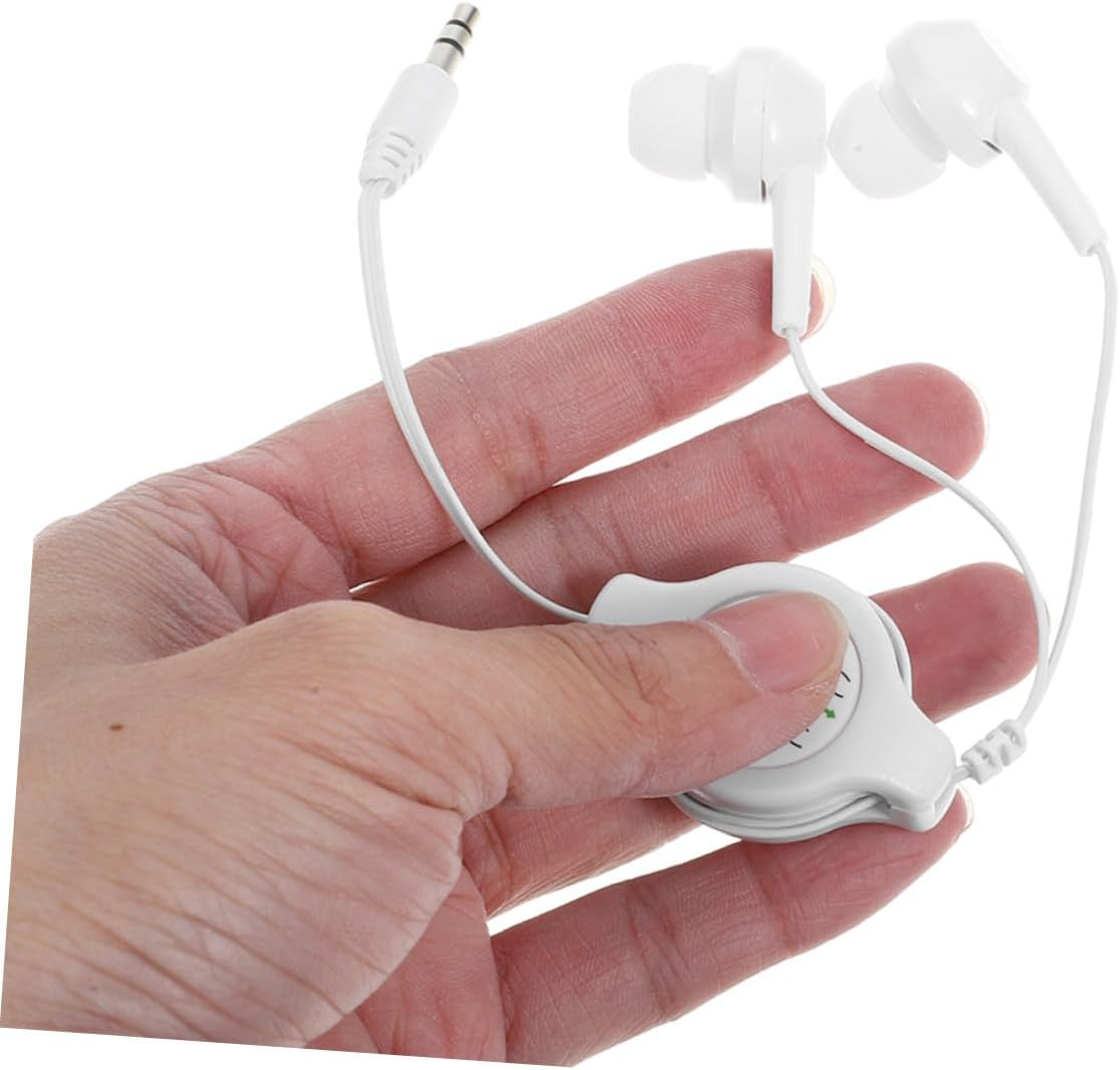 YOSADIER Retractable Earbuds Earbud Headphone with Noise-Canceling Technology Adjustable Length for Sports and Travel Comfortable Fit for Active Lifestyle image number 5