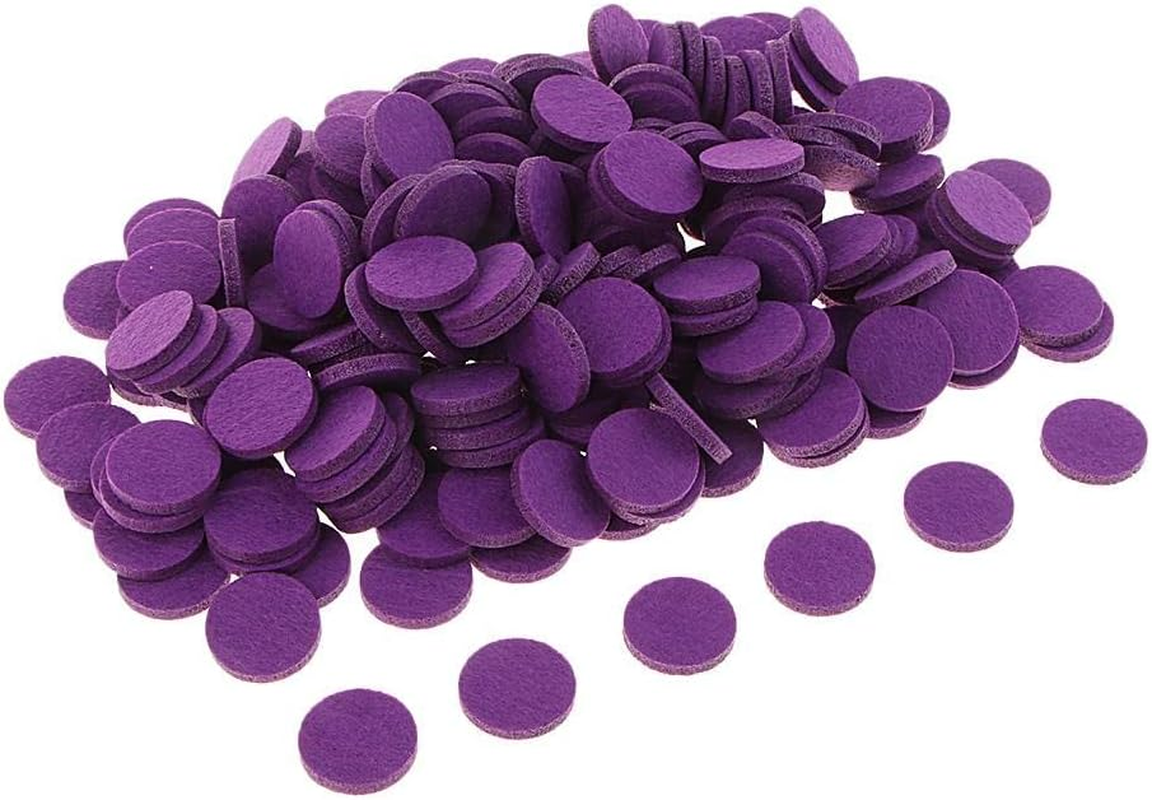 Gxdqxxd Wholesale Lot of 200 Refill Pads in 21Mm for Essential Oil Diffusers and Pendants, Purple - Purple image number 3