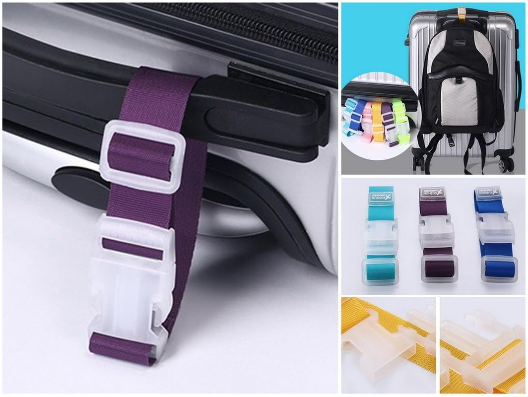 COMVIP Nylon Add-A-Bag Luggage Strap Belt Suitcase Travel Accessories Green image number 2