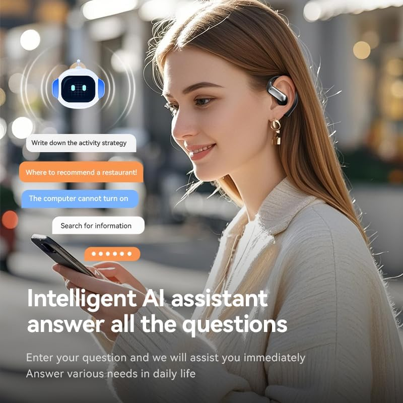 7JI AI Language Translation Earbuds,Smart Bluetooth Translator Device with 144 Languages Real-Time Translator, Translation Headset for Language Learning/Travel/Business image number 6