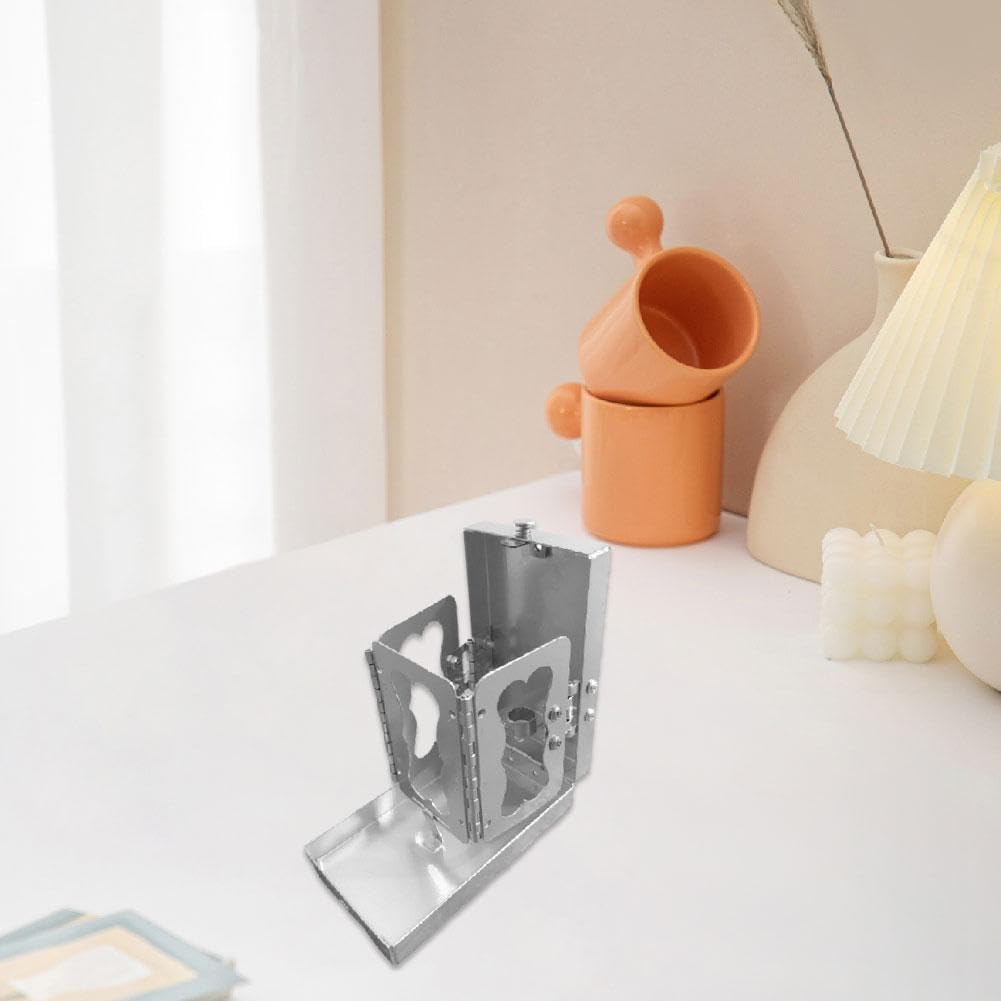 Folding Pocket Candle Lantern, Portable Stainless Steel Candle Holder for Real Candles, Vintage Indoor/Outdoor Decoration, Perfect for Camping, Hiking & Emergency image number 6