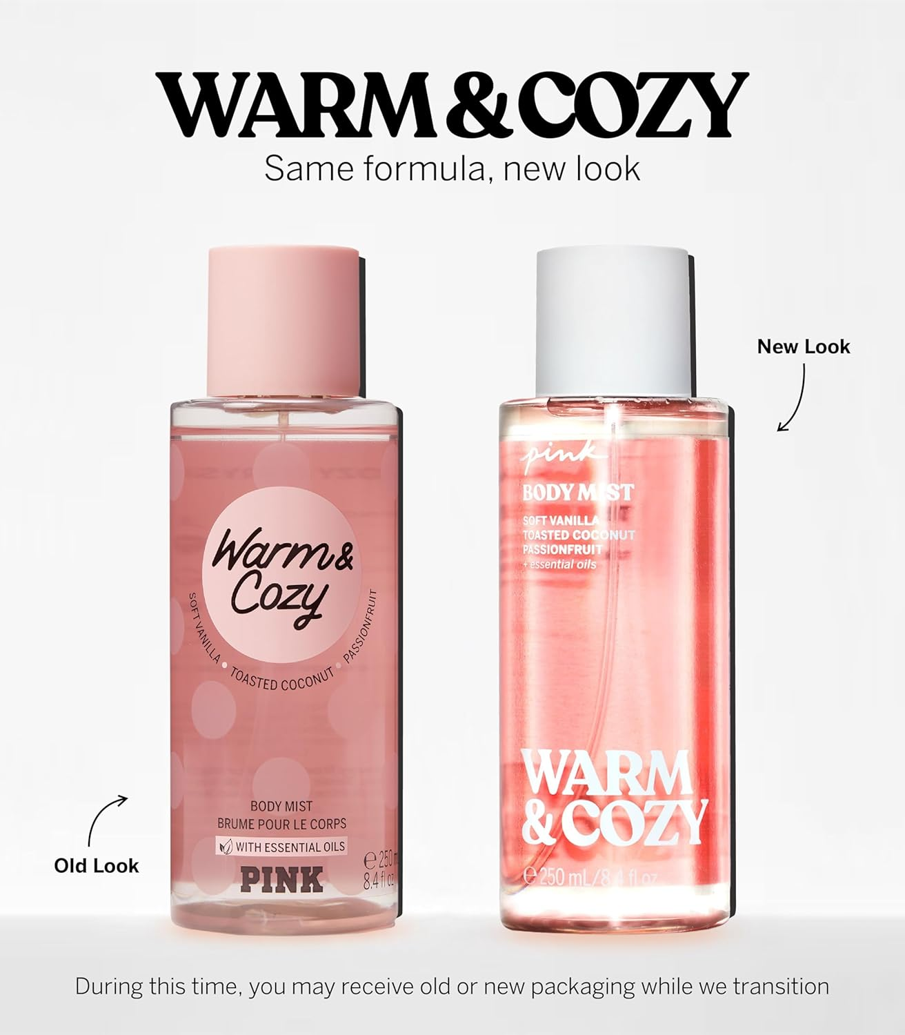 Victoria'S Secret Pink Body Mist Warm and Cozy, 250 Ml, FLVIC628 image number 4