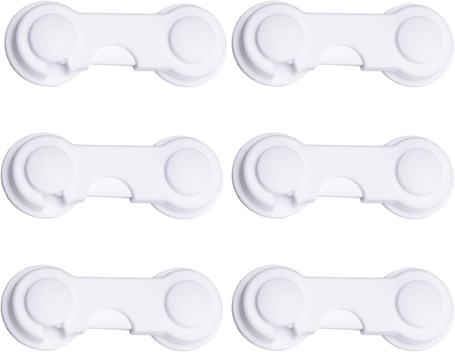 6-Pack Child Proof Locks - 3M Adhesive No Drilling Baby Proofing for Cabinet Doors, Drawers, Wardrobe, Pantry & Cupboard image number 6