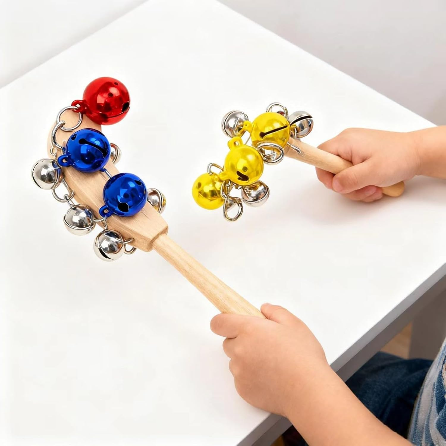 12 Packs Dog Cat Bell for Collar with Loud Crisp Sound, Metal Jingle Bells with Lobster Clasps, Chrome Plated Colourful Pet Collar Charms for Tracking, Keychain Decor (Random Colors) image number 3