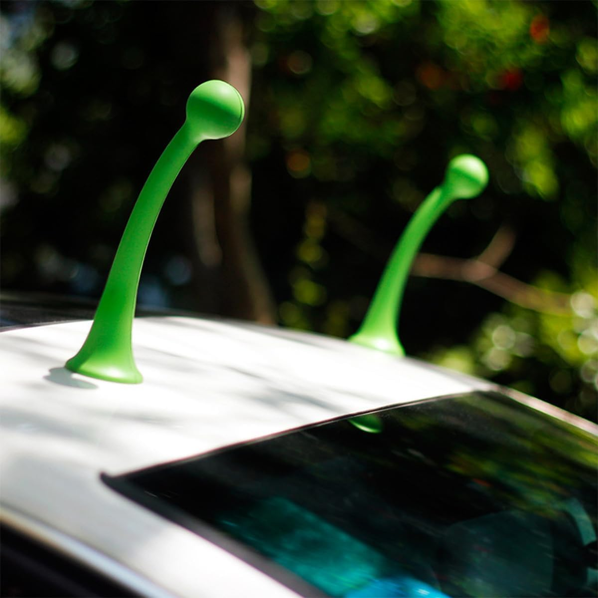 3D Stickers Car Roof Decoration, Adhesive Universal Ornament for Bumper Hood Motorcycle Helmets, Grass Bean Sprouts Sapling and Lovely Creative Snail Tentacle Car Roof Stickers (Tentacle Green) image number 6