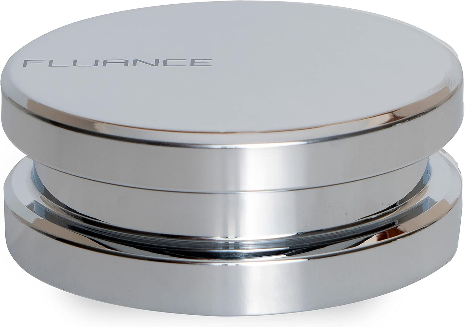 Fluance Hifi Vinyl Record Weight Stabilizer High Mass 760 Gram Steel LP Disc Turntable Accessory with Protective Velvet Pad for Vibration Damping (RW02)