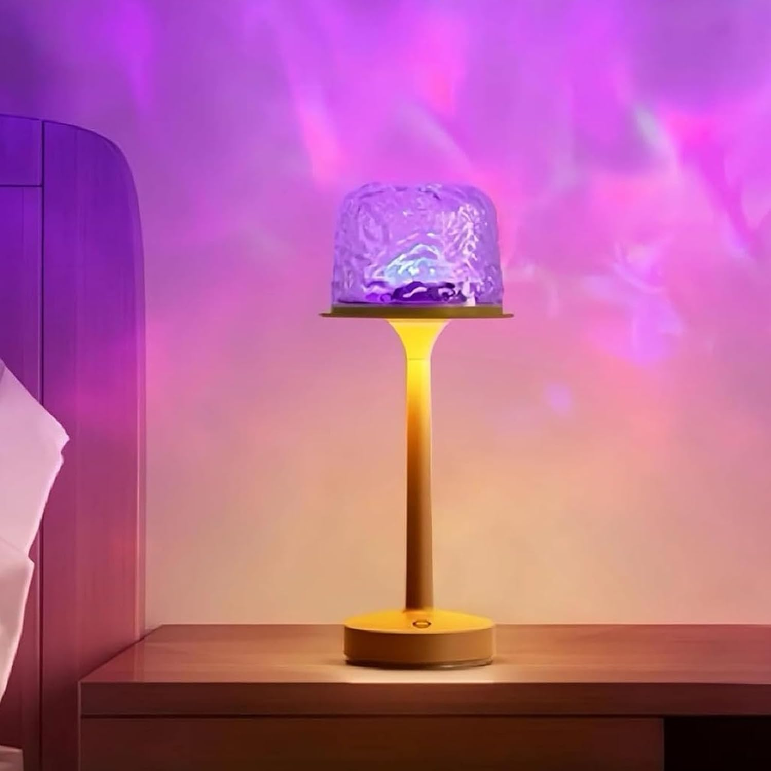 Rippleglow Dual-Mode Ambient Lamp, Soft Lighting or Immersive Ripple Projection, Remote and Manual Dual Control, for Bedroom, Home Decorate (C#1) image number 2