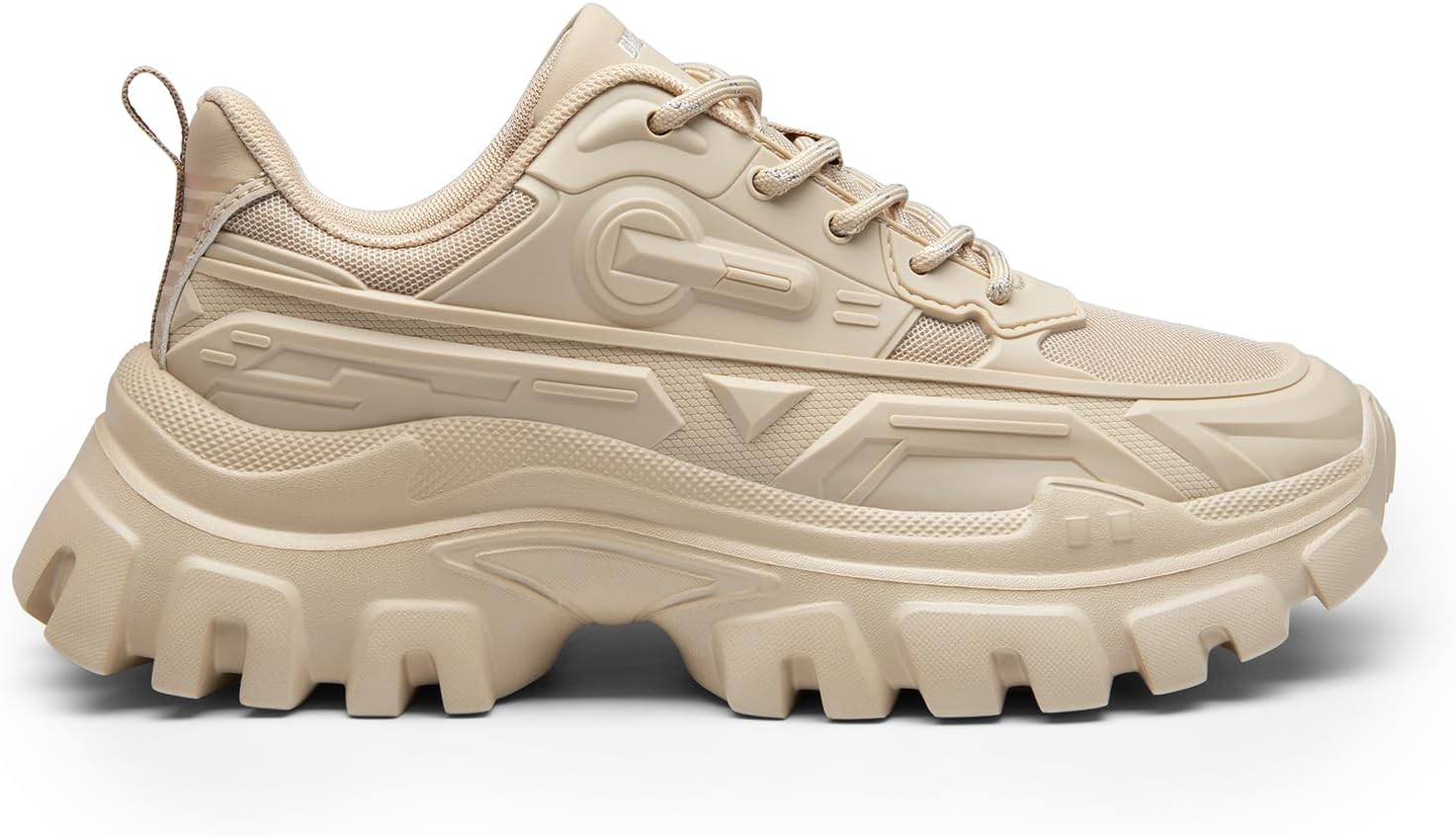 DREAM PAIRS Chunky Fashion Sneakers for Women, Women'S Platform Lace-Up Comfortable Sneakers image number 4