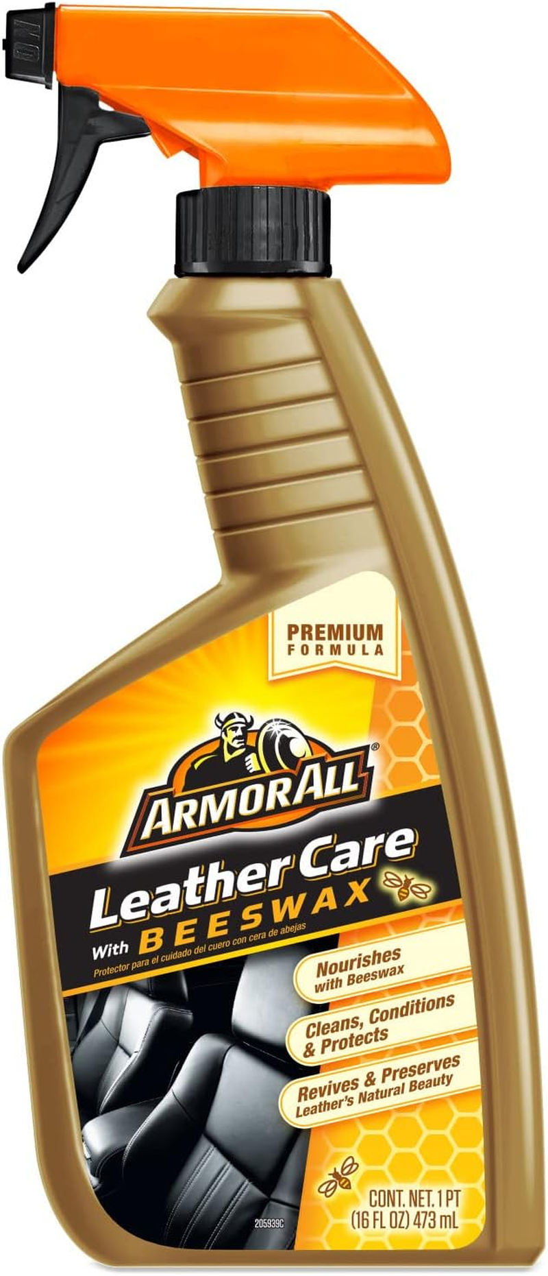 Armor All Car Leather Cleaner Spray, Beeswax Leather Care Spray for Cars, Trucks, Motorcycles, 16 Oz Each image number 5