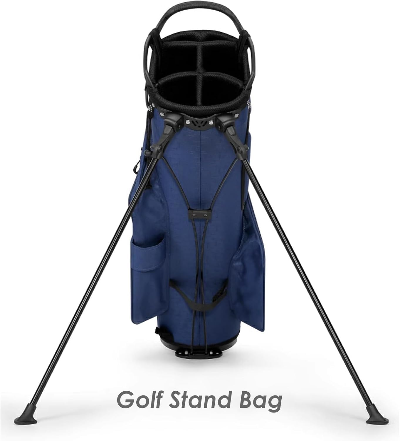 Golf Bag, Portable Golf Bag, Multi-Pocket Golf Bag with Non-Slip Stand, Automatic Adjustable Twofold Shoulder Straps, Removable Straps, Adult Golf Accessories, 11.8X49.2 Inches image number 6