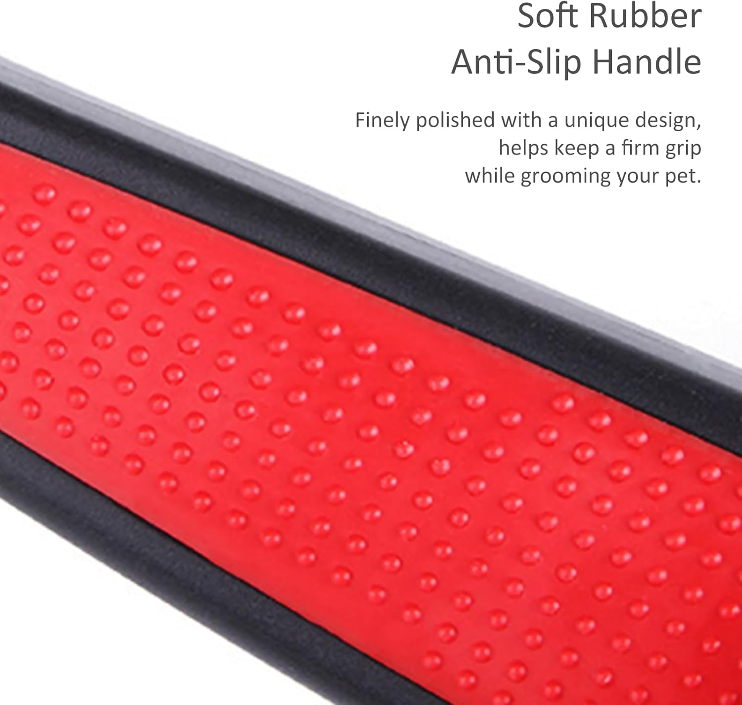 Fine-Tooth Dandruff Comb, Durable Stainless Steel Dandruff Removal, Professional Hair Styling Tool for Adults and Kids (Black+Red) image number 1