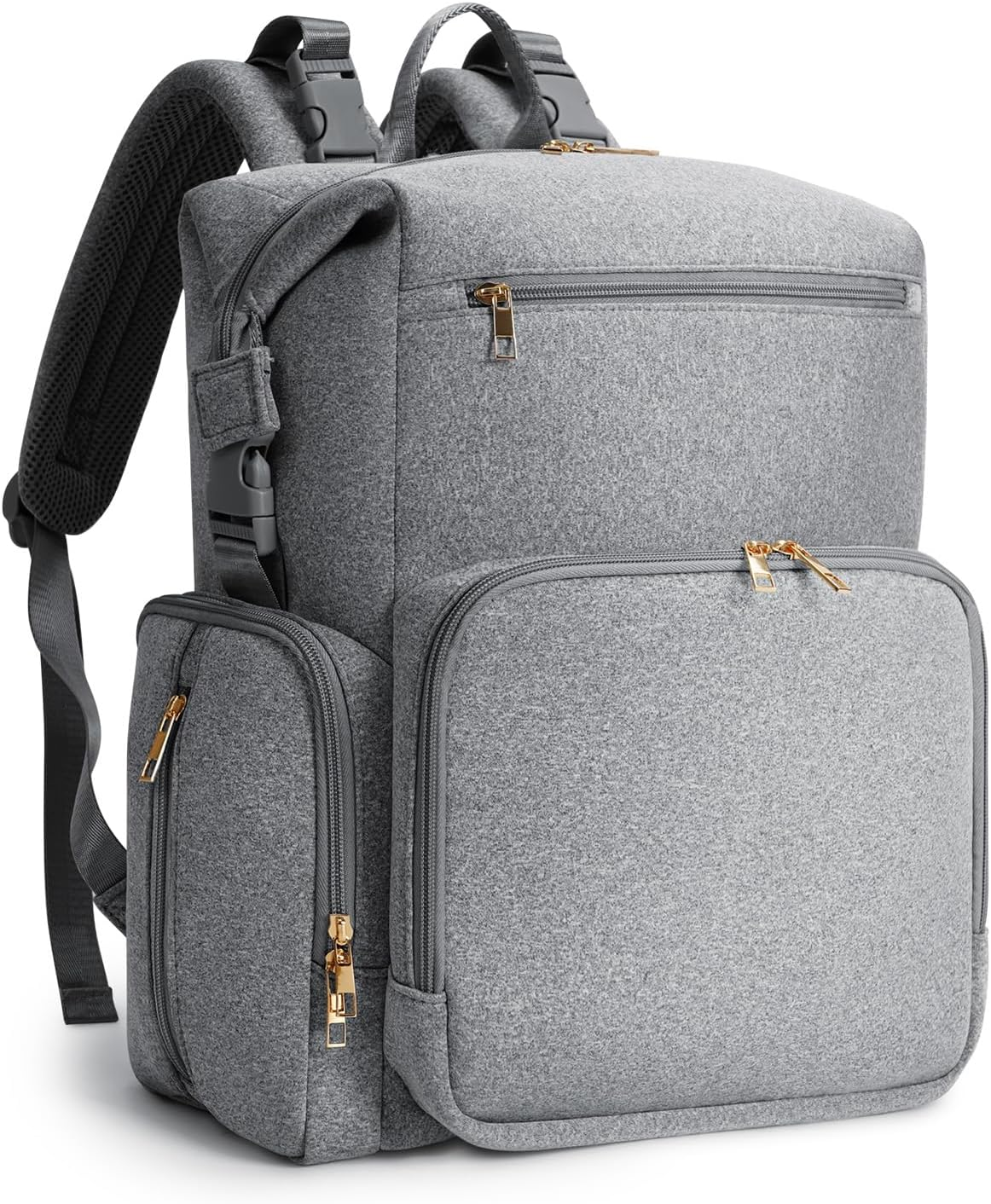 CEI-CEI Neoprene Diaper Bag Backpack with Changing Pad, Large Newborn Baby Maternity Bags Travel Tote with Insulated Pockets image number 3