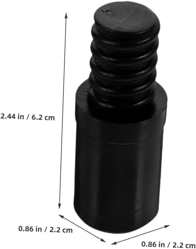 Ciieeo 3Pcs Threaded Connector Replacement Tip for Broom Handle Compatible Metal Pole Extensions for Household Cleaning Tools and Laundry Accessories image number 3