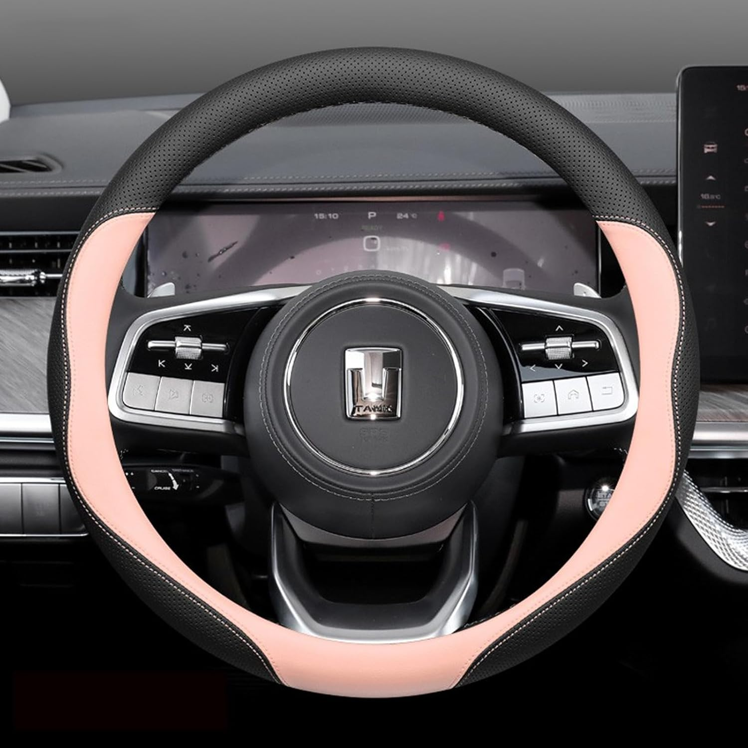 Universal Steering Wheel Cover for Tank 300/500 Non-Slip, Breathable, All-Season Comfort Great Wall GWM Tank 300 Tank 500 Accessories