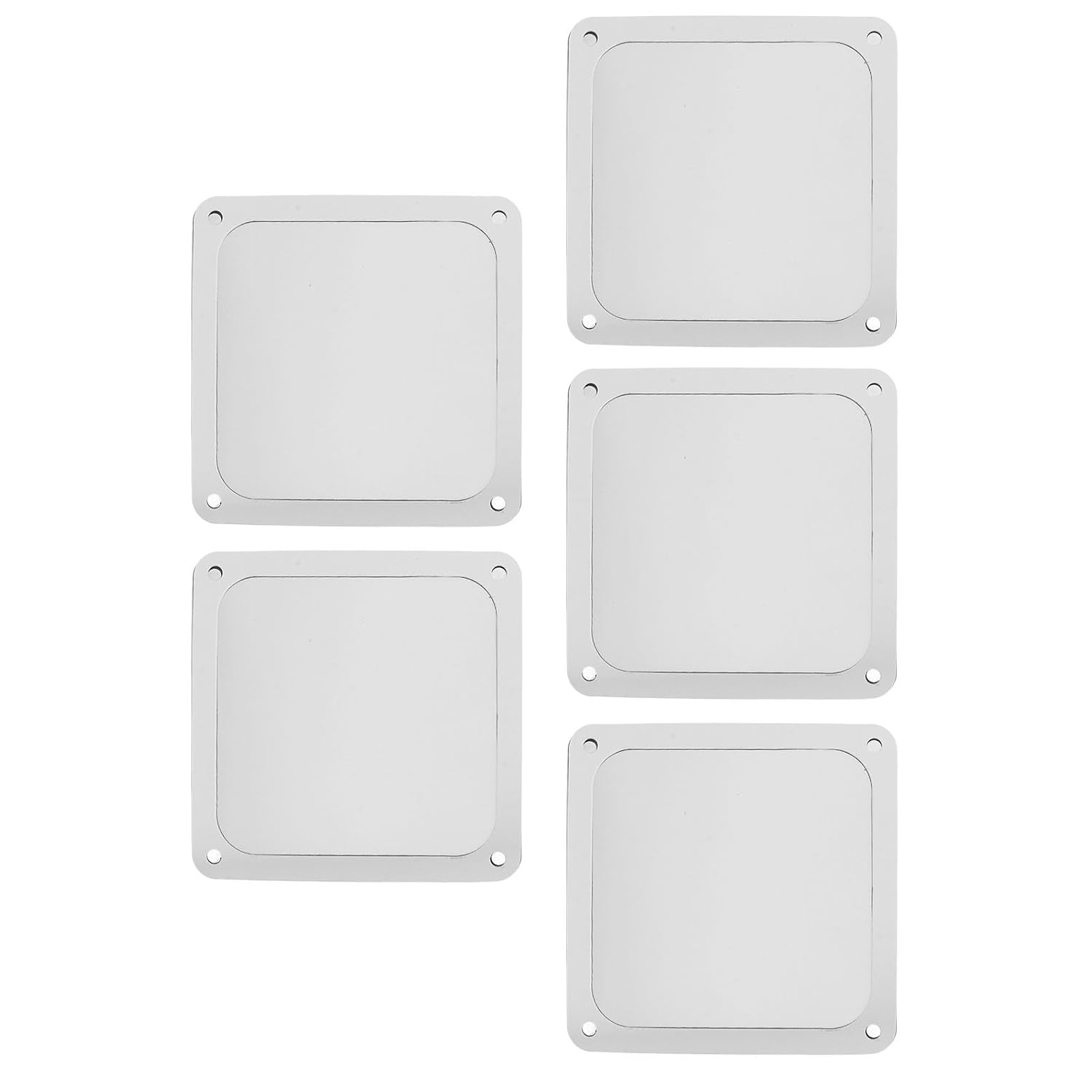 Computer Case Fan Dust Filter, Fine Aperture 120Mm PC Fan Dust Mesh Filter for Fan Vents (White)