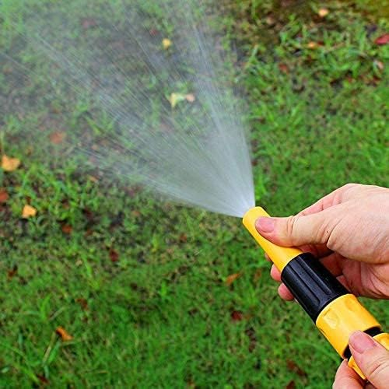 2 Pcs Hose Nozzles, Garden Spray Gun, Adjustable Spray, Yellow - Green image number 5