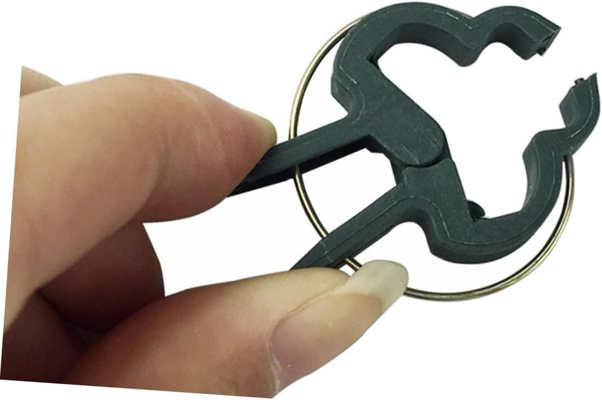 SHINEOFI 80PCS Large Plant and Flower Clips Garden Stem Support Clamps for Vines Stalks PE Material Protective Tree Clips for Climbing Plants and Outdoor Use image number 6