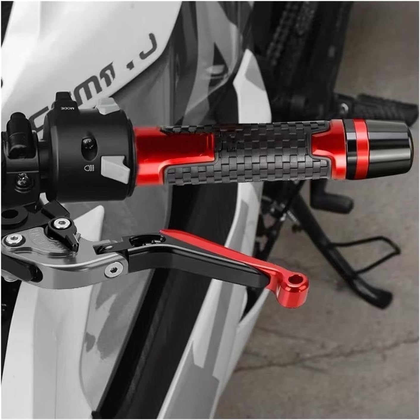 Motorcycle Accessories for Kawasaki Z750 Z 750 2007 2010 2011 2012 Adjustable Brake Clutch Levers Handle Bar Grip Ends(14) image number 5