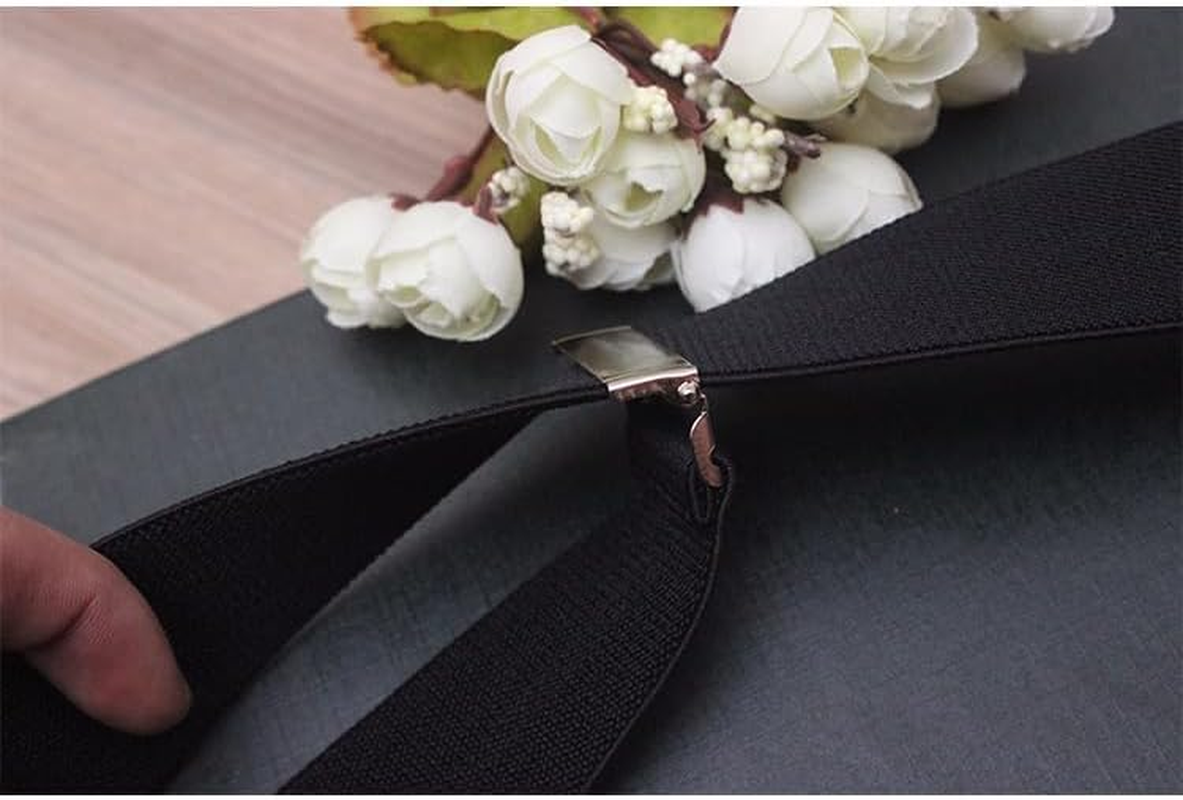 Mens Button End Dress Suspenders - Adjustable Elastic Y Shape Suspender image number 5