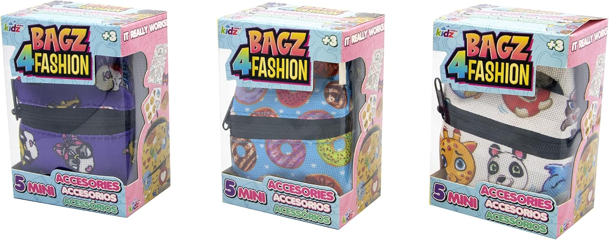 Joy Toy 37962 Bagz4Fashion 9 X 5 Cm Mini 5 Different Stationery Items inside the Backpack 7 X 5 X 10 Cm, Colourful image number 2