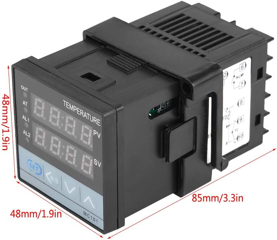 Jectse PID Temperature Controller，-199~1300&deg;C Digital PID Temperature Controller，Relay SSR Output