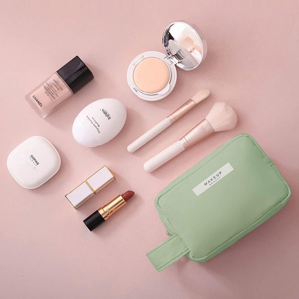Didida Makeup Bag Cosmetic Bag for Women Cosmetic Travel Makeup Bag Large Travel Toiletry Bag for Girls Make up Bag Brush Bags Reusable Toiletry Bag, Green