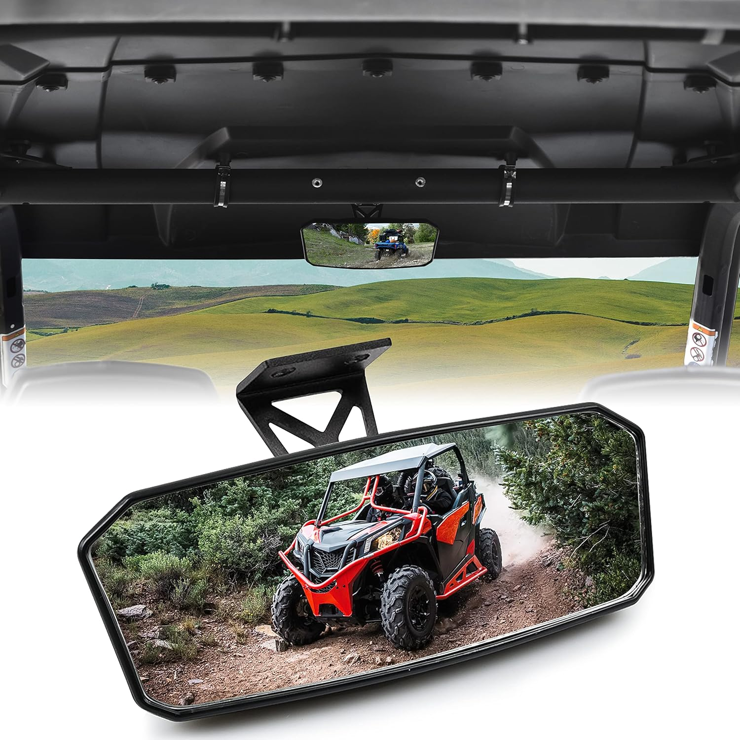 SAUTVS Adjustable Folding Side Rear View Mirrors for Can Am Maverick Trail Sport Commander, Premium Side Mirrors for Can-Am Maverick Trail Sport Commander 2018-2025 Accessories(2Pcs, 715003639)