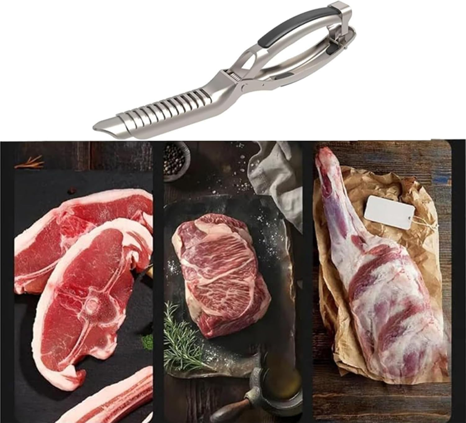 Rib Prep Tool Pro, BBQ Rib Skinner, Stainless Steel Rib Membrane Remover Tool, Ergonomic Design for Effortless BBQ Rib Preparation (1PC) - 1Pc image number 2