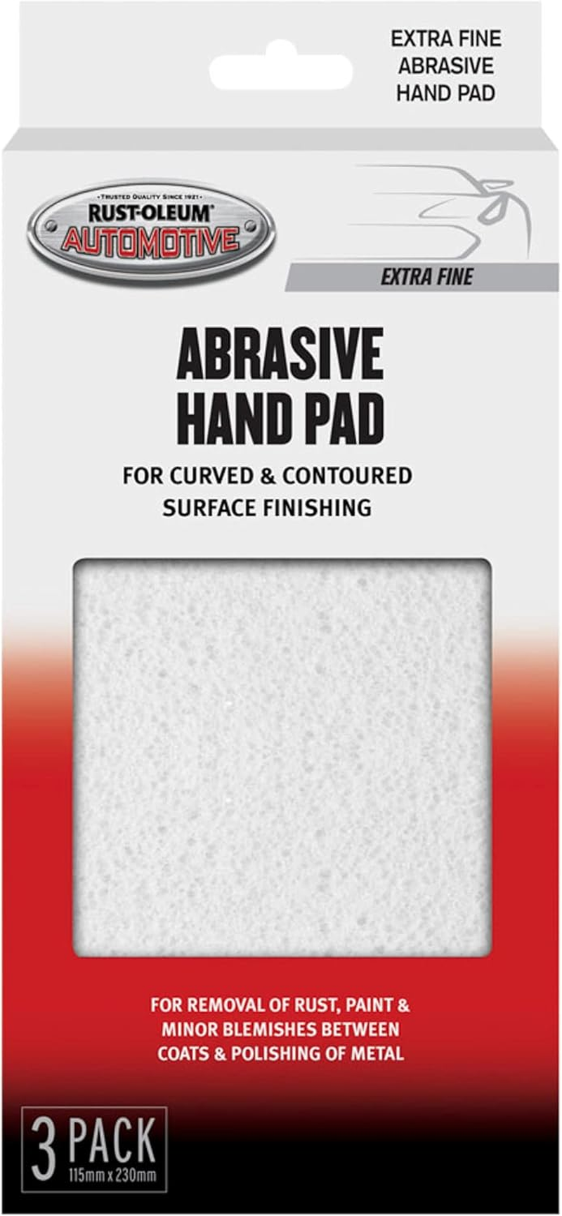 Rust-Oleum Automotive Abrasive Hand Pad, Medium